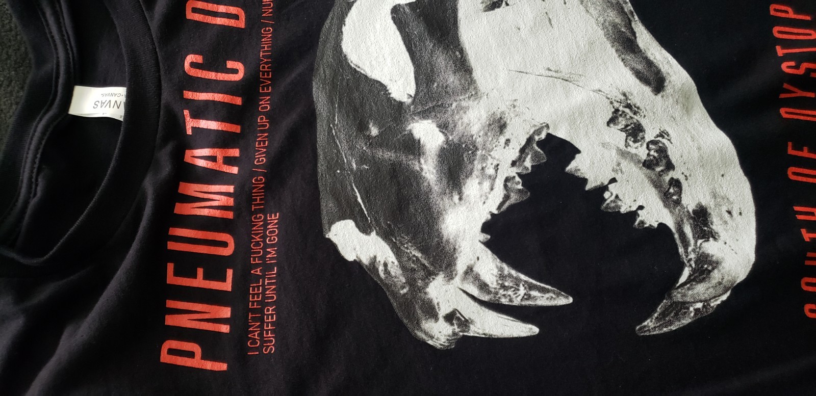 SDYSTOPIA_SKULL_01 T-Shirt | Bella + Canvas 3001 XS,S,M,L gallery