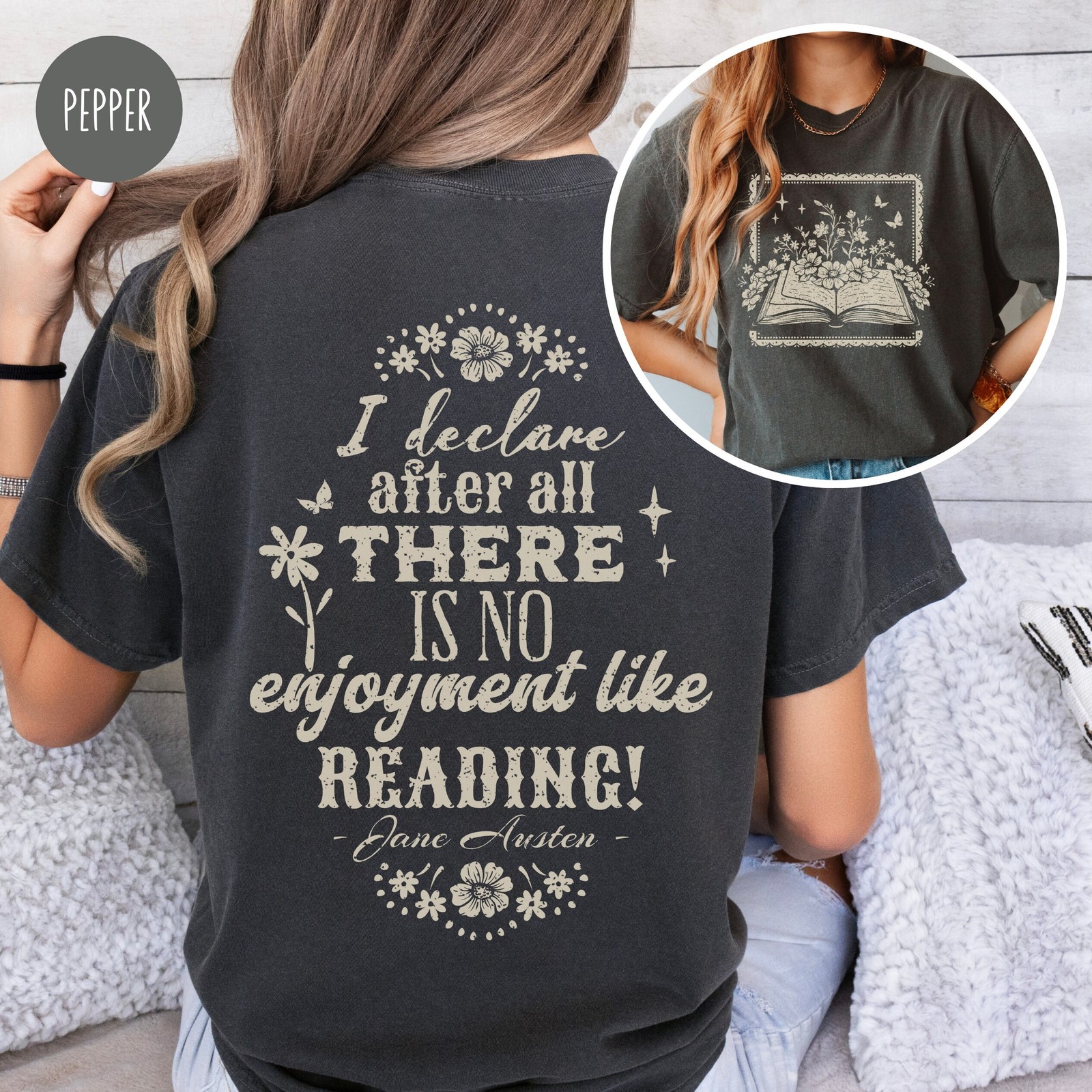 Jane Austen Quote Shirt Pride and Prejudice Book Lover Shirt for Jane Austen Fan gallery