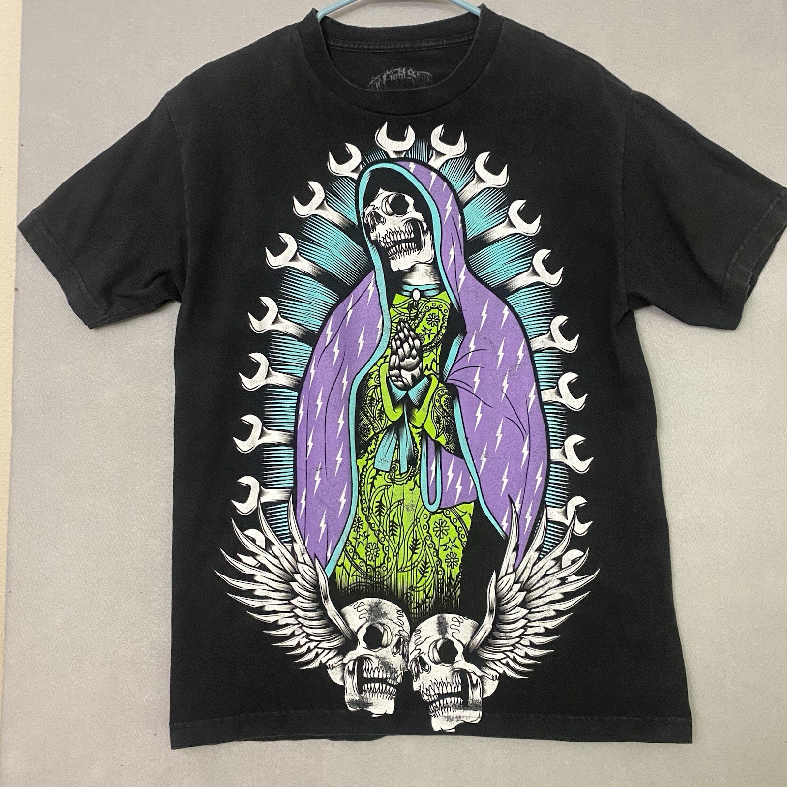 187 Inc T-Shirt Mens Medium One Eight Seven MX Secret Society Skeleton