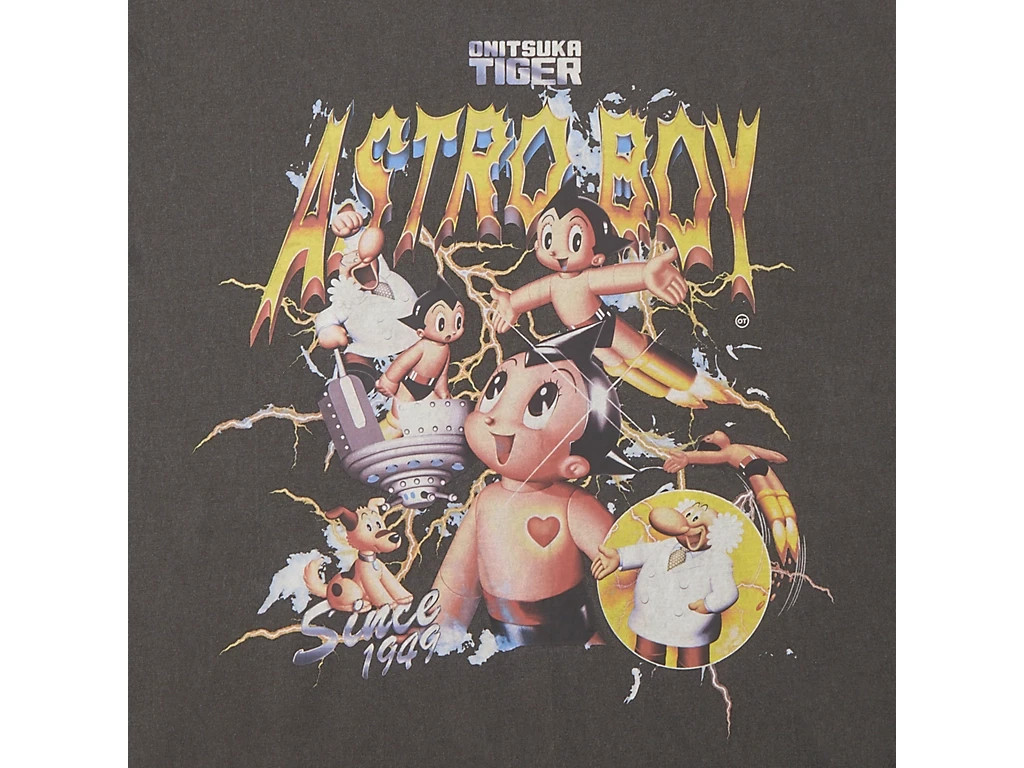 Astro Boy × ONITSUKA TIGER OVERSIZED GRAPHIC T-shirt BLACK/YELLOW Japan New gallery