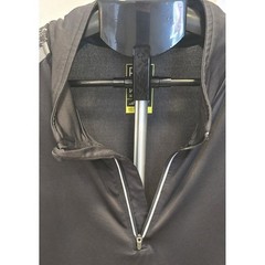 Men’s Large Black Reflective Quarter Zip by bcg/BioViz Long-Sleeve Thumb Holes