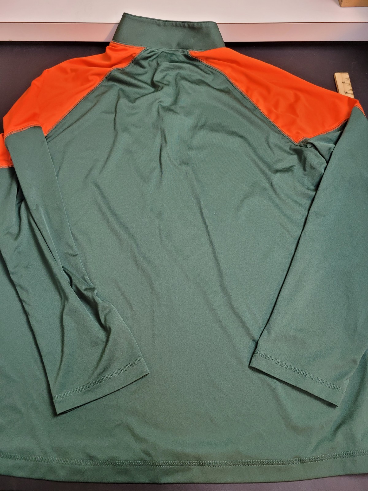 Miami Hurricanes Jacket Mens XL Green Champion 1/4 Zip Pullover gallery