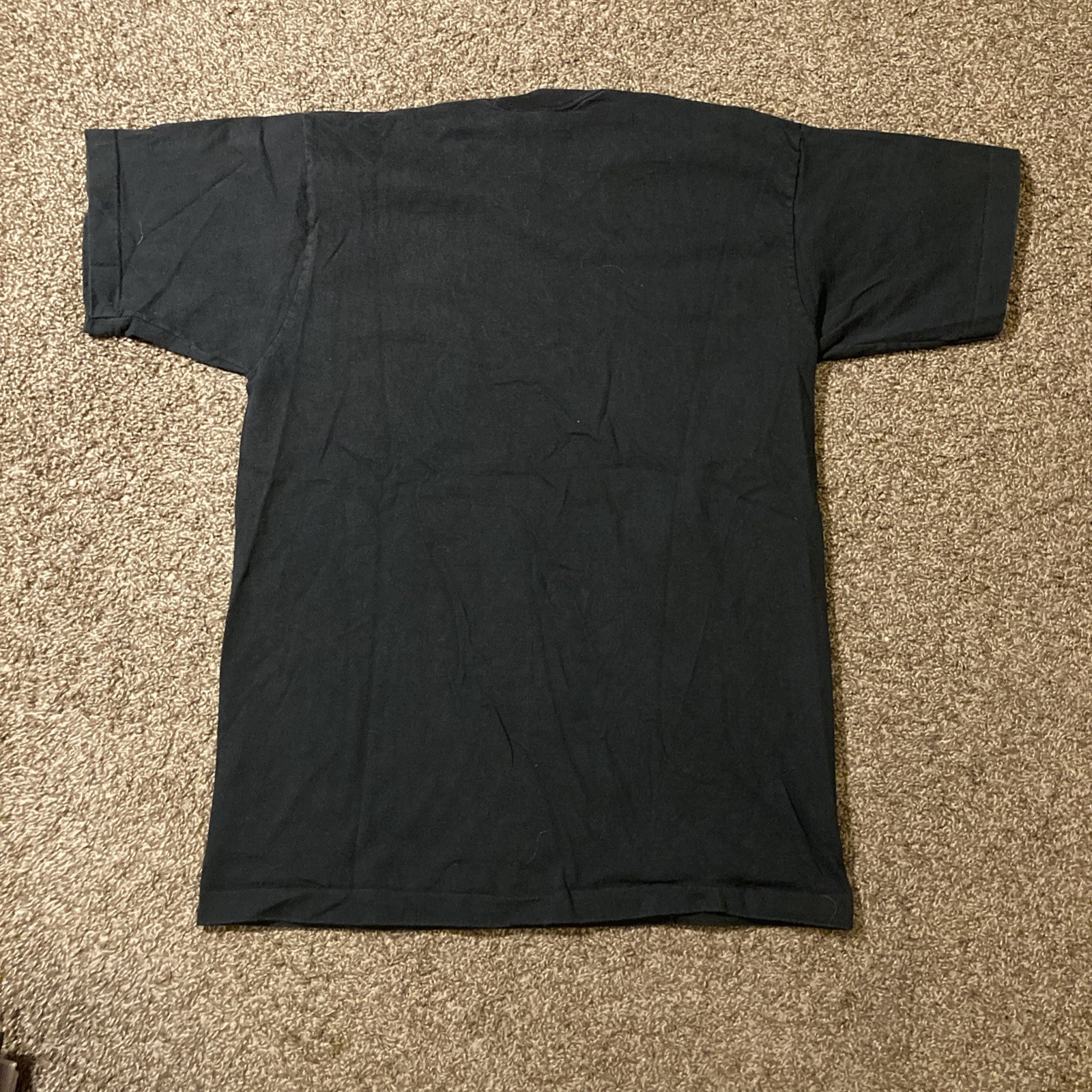 Vintage 90s Blank Black Single Stitch T Shirt S/M USA BVD Basic Essential gallery