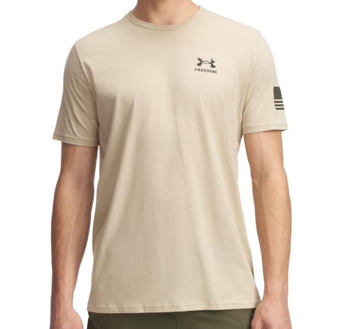 Under Armour 1389920 UA Men's Freedom Snake Knife Cotton Desert Sand T-Shirt gallery
