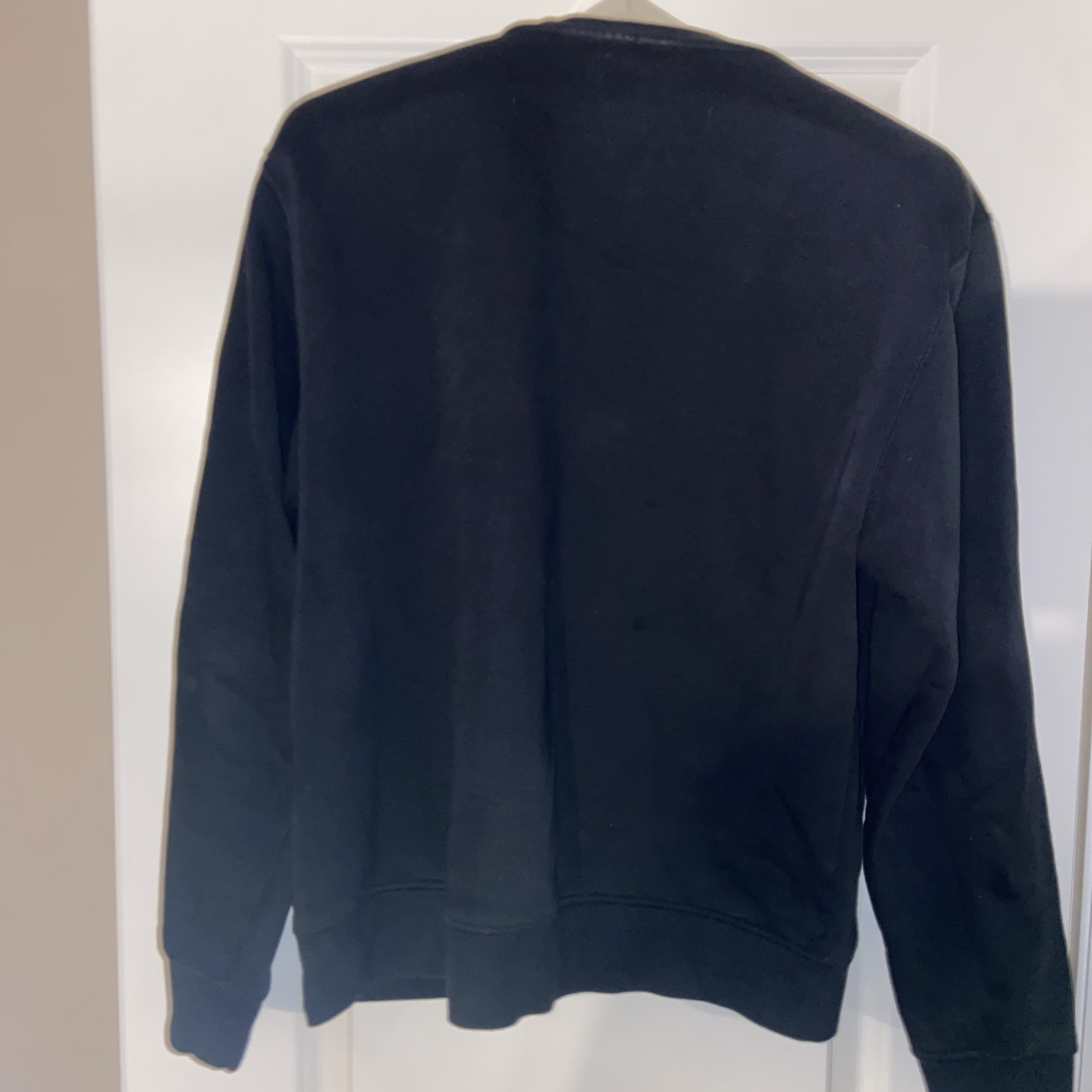 Jordan Men’s Black Spell Out Sweatshirt Plaid Text Size XS Extra Small gallery