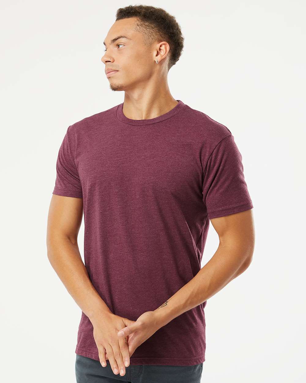 Next Level Premium Fitted CVC Crew T-Shirt Soft Tee Athletic Fit Unisex 6210 gallery