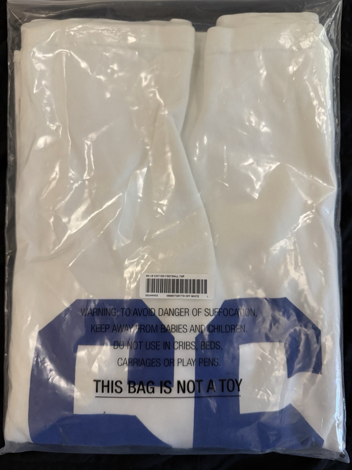 Supreme 99 L/S Football Top Stone LRG FTP Logo SS24 Ships Fast gallery