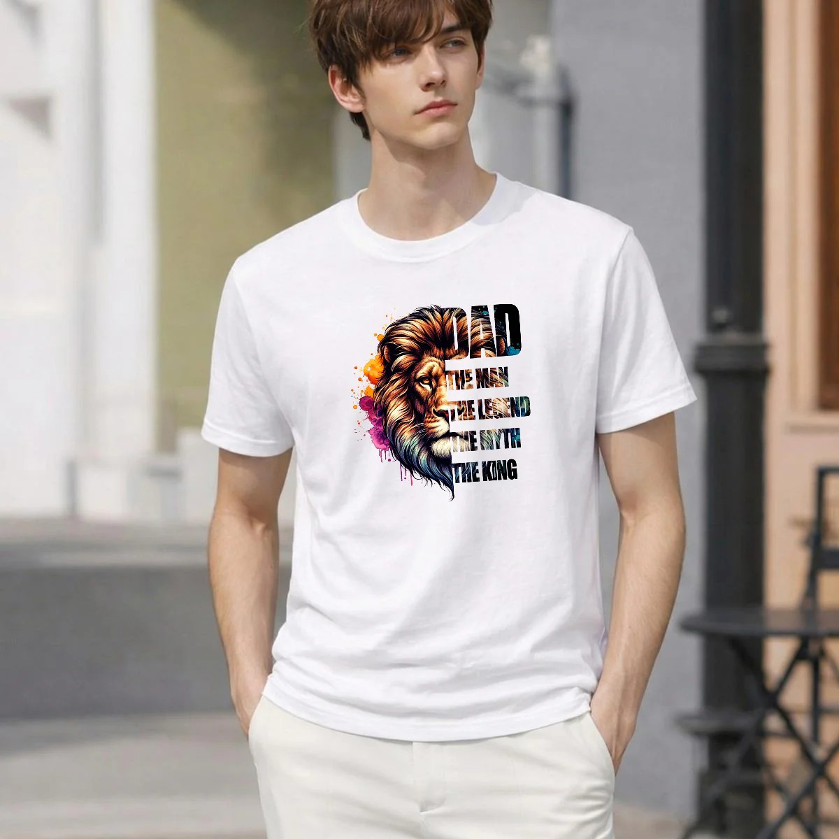 Father’s Day Printed Men’s T-Shirt | Premium USA Printed Cotton Graphic Tee gallery