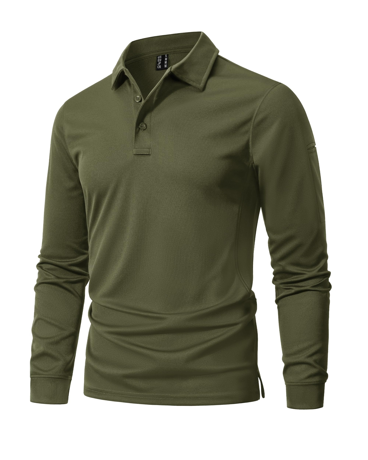 Men's Polo Shirt Quick Dry Performance Lightweight Sports Long Sleeve T-Shirts gallery