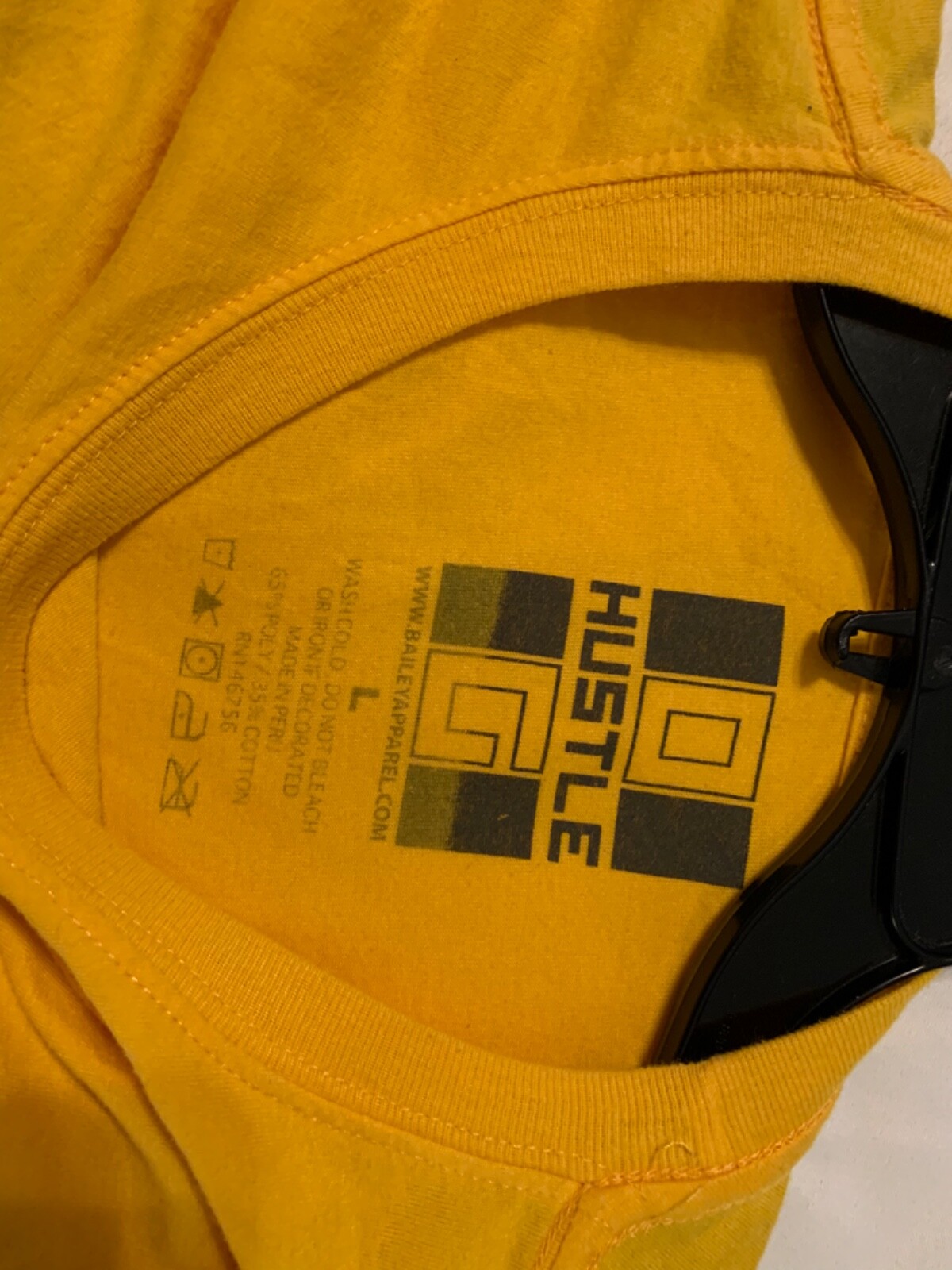 OG Hustle Mens LS Tee Shirt Bear Legend #24 Kobe Bryant Yellow gallery