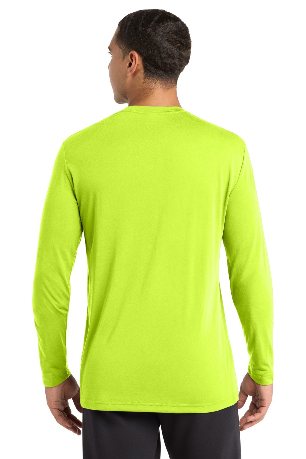 SPORT TEK POSICHARGE COMPETITOR LONG SLEEVE TEE NEON YELLOW SIZE XL gallery