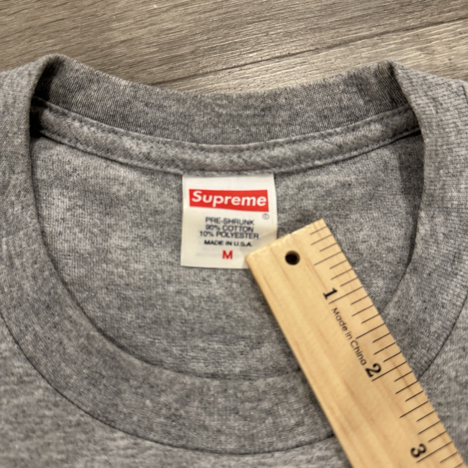 Supreme SS24 ‘Futura’ Box Logo Tee Mens Medium Gray Black gallery
