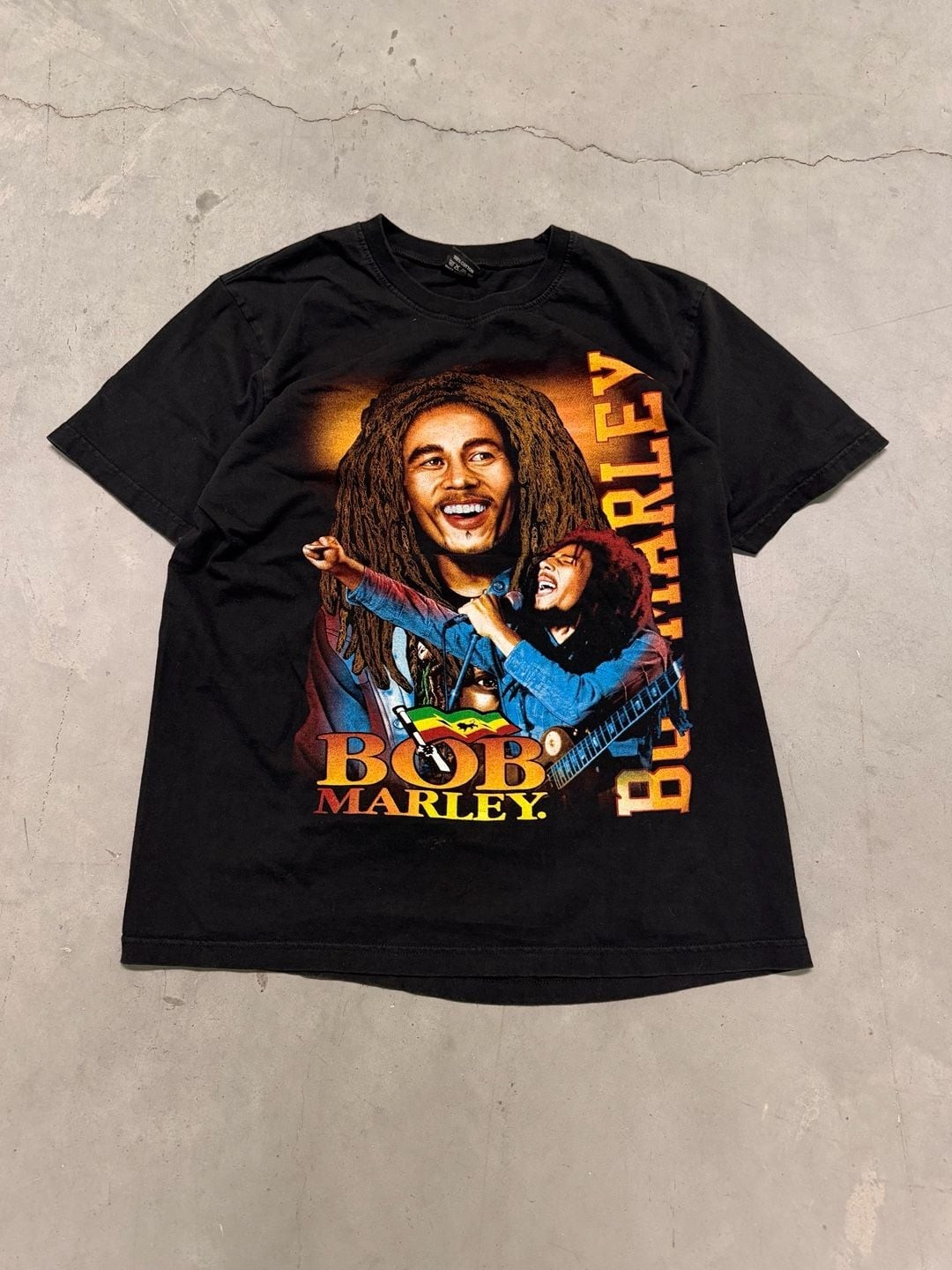 Vintage Lion of Judah Bob Marley Double Sided Graphic Reggae Rap Tee gallery