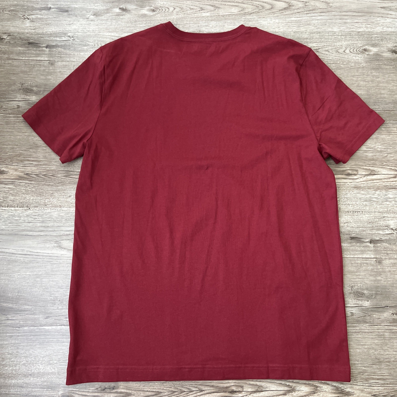 Nautica Crewneck Deck T-Shirt Mens XL Deep Crimson Red 100% Cotton NWT gallery