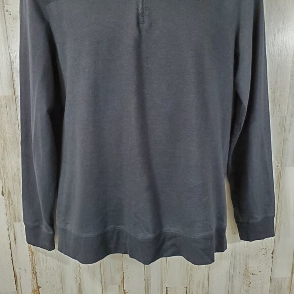 Calvin Klein Mens Pullover Shirt S? Black 1/4 Zip Lightweight Long Sleeve K20 gallery