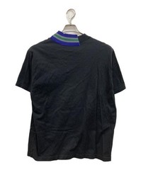 kolor/BEACON V-neck T-shirt with collar design black 22SBM-T0