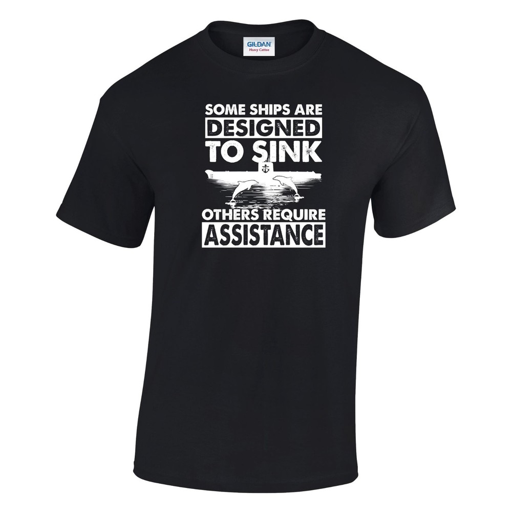 Designed to Sink Printed 100% Cotton T-Shirt