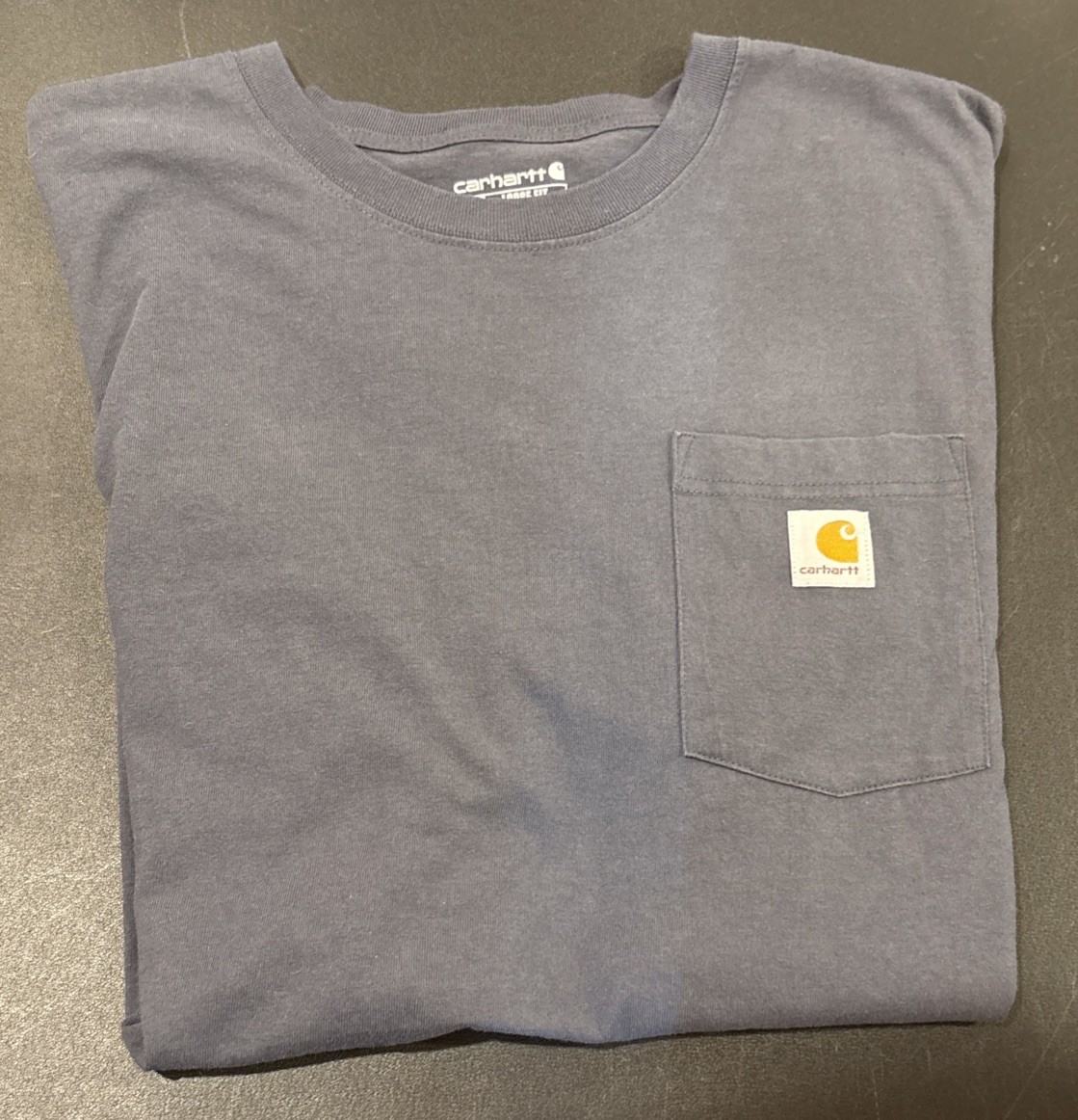 NEW NWOT CARHARTT Pocket T-Shirt Mens 3XL Steel Blue Loose Fit K87 Workwear gallery