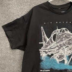 Vintage 90s “Blackbird A4 Skyhawk” Graphic Print Shirt