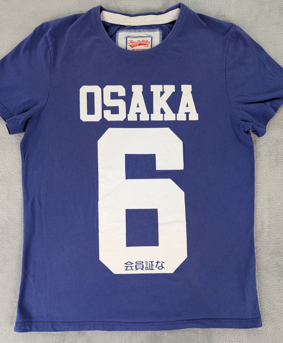 Osaka 6 SuperDry T Shirt Blue Graphic Tee Short Sleeve Men 2XL US-Large gallery