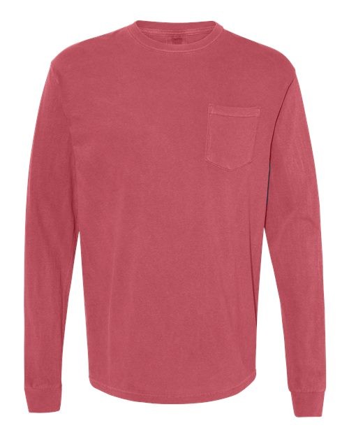 Comfort Colors 4410 Unisex Garment-Dyed Heavyweight Long Sleeve Pocket T-Shirt gallery