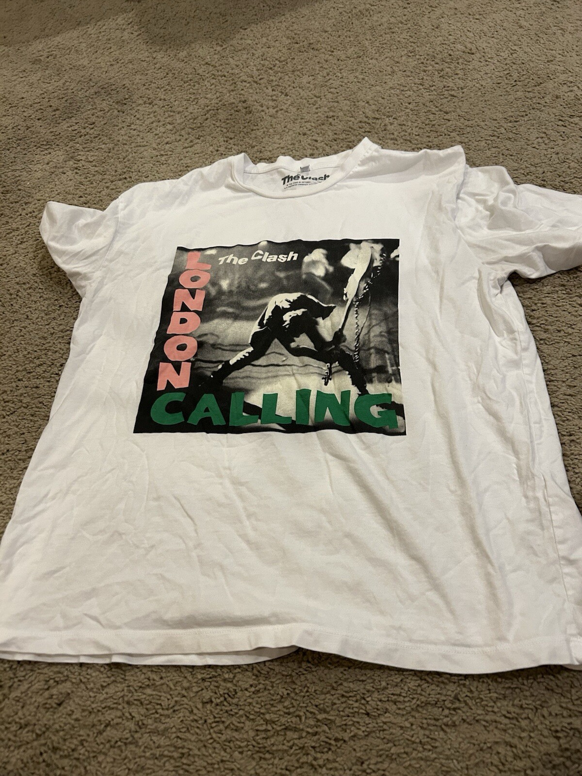 The CLASH LONDON CALLING Cotton White All Size Unisex Shirt