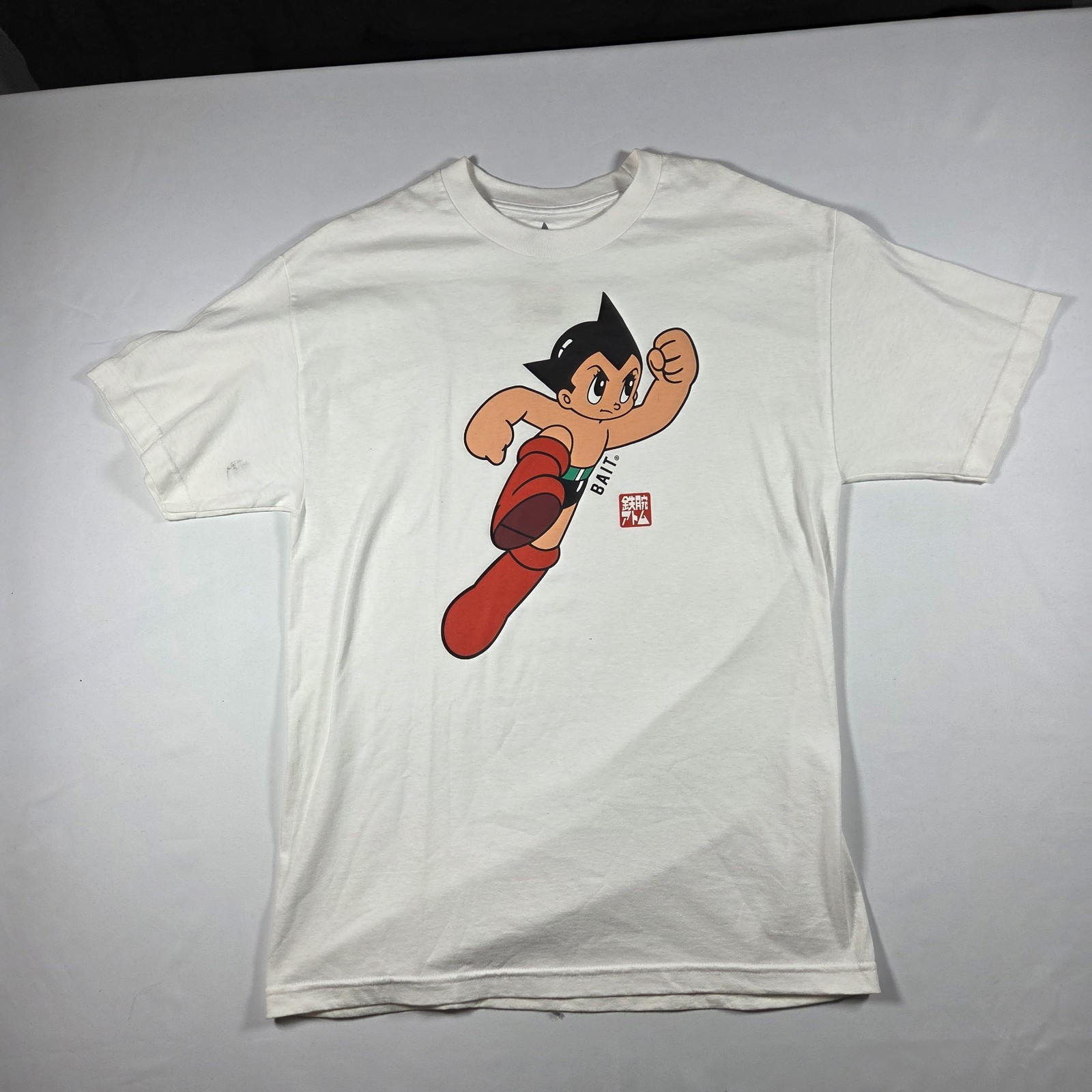 BAIT x Astro Boy T-Shirt Men's Large White Tezuka Productions Graphic Anime Tee gallery