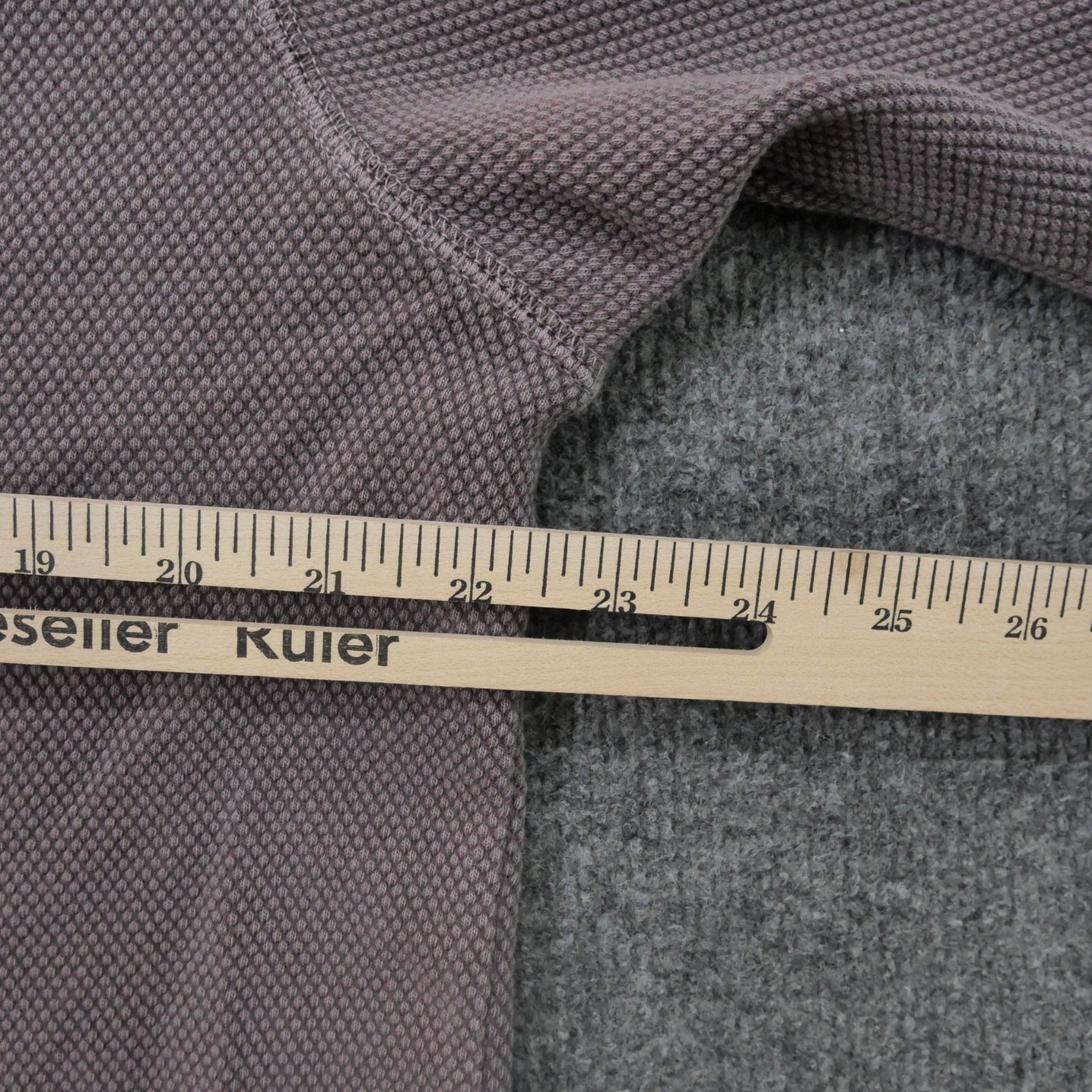 Vintage Cabelas T Shirt Mens Large Purple Henley Thermal Grunge Faded 90s gallery