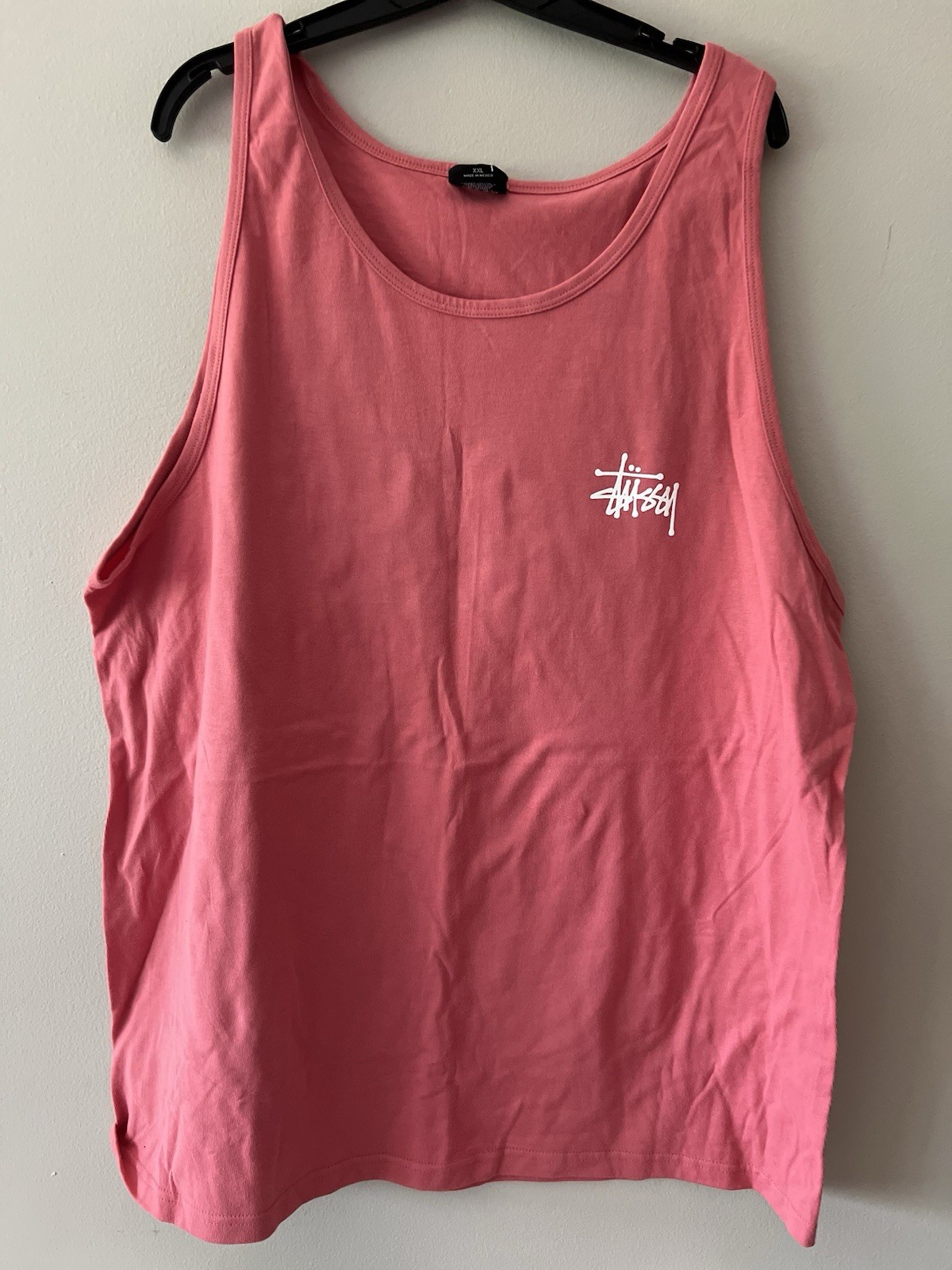 Stüssy Logo Tank Top Coral Pink Size XXL Streetwear NWOT **CUT Tag** gallery
