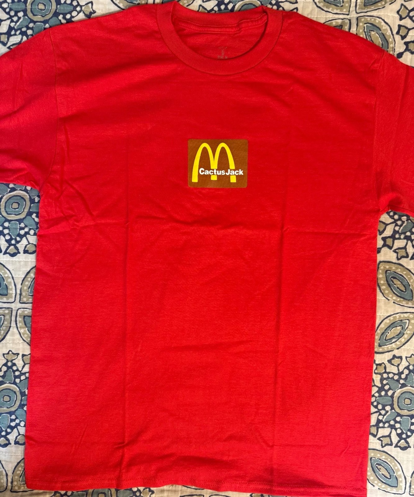 Travis Scott x McDonald’s Sesame Inv III T-Shirt Red