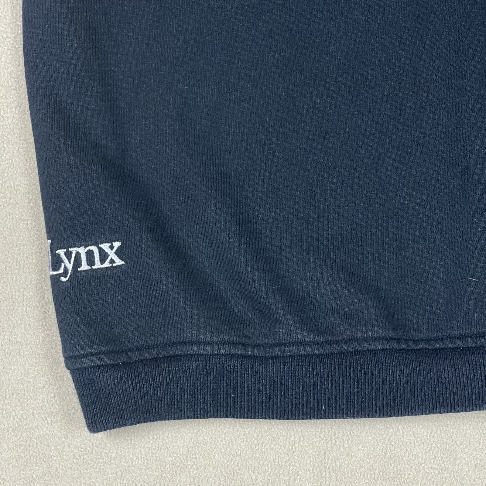 Lynx Mens L V Neck Vest Black Embroidered Logo 100% Cotton gallery