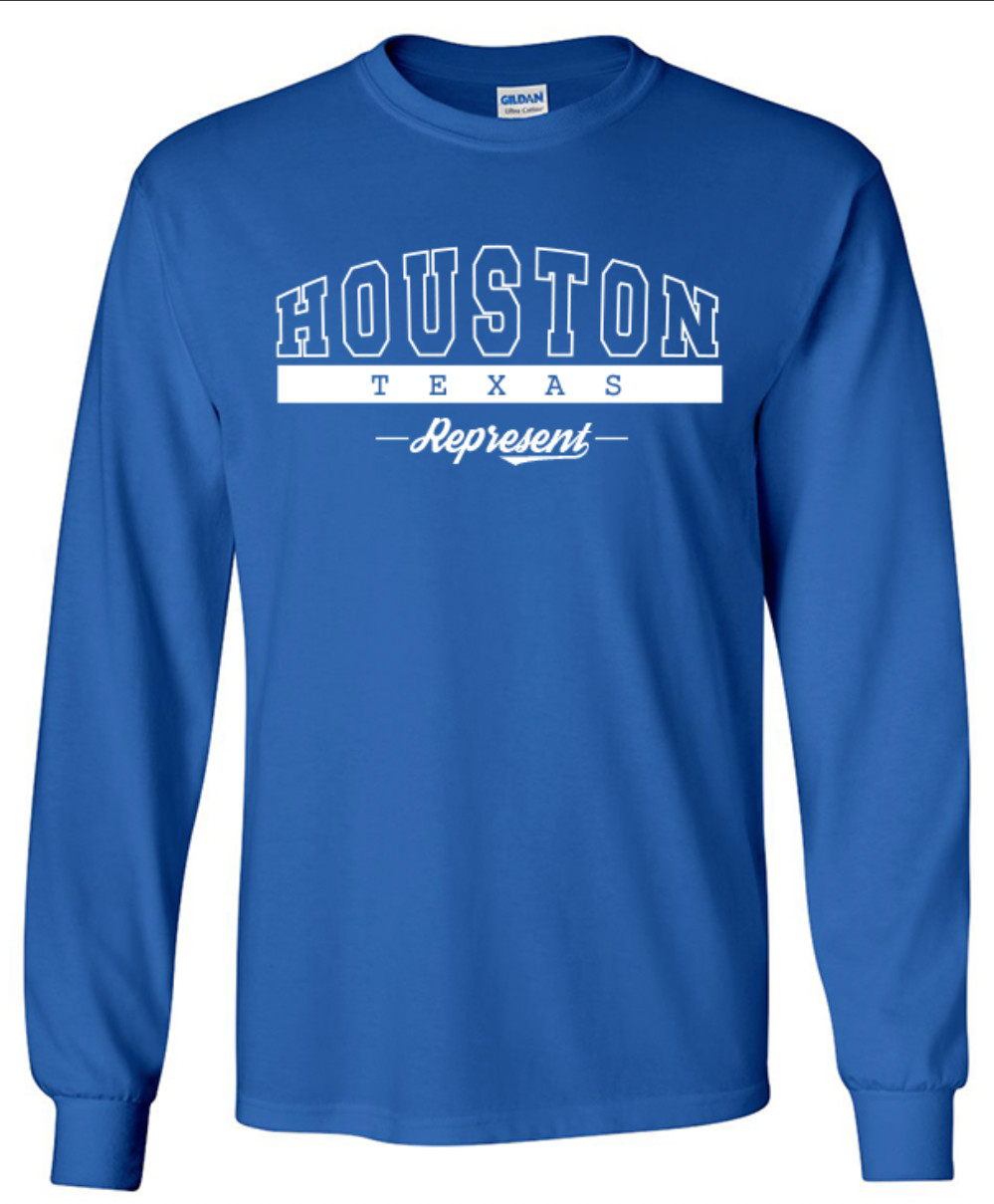 Houston Texas State T-Shirt Long Sleeve Graphic Tees Unisex Apparel gallery