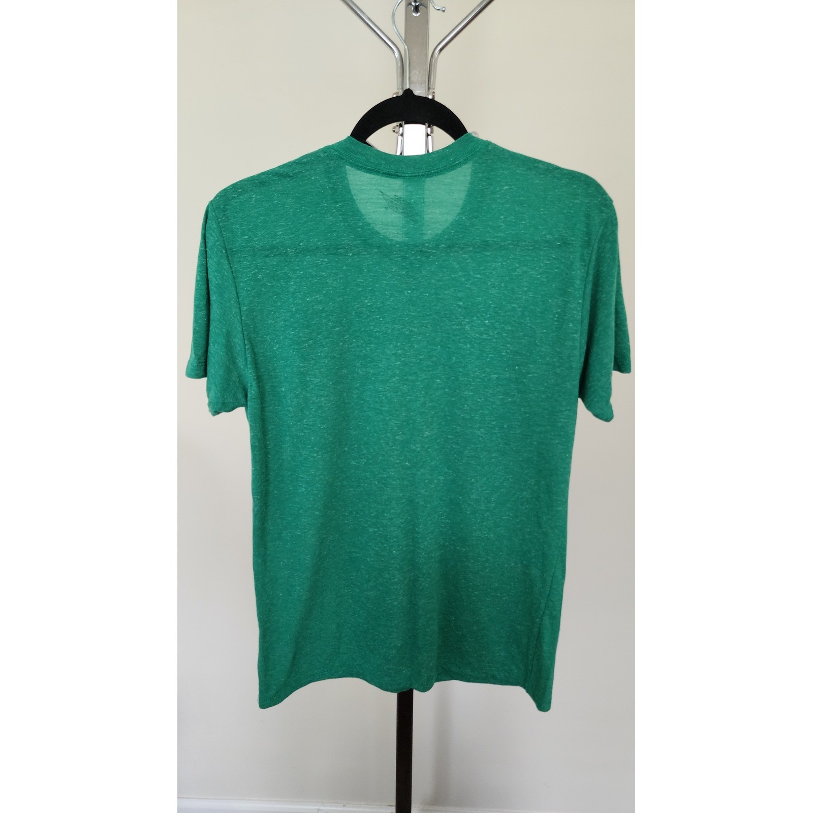 Mountain Dew Retro Logo Graphic T-Shirt Green Heathered Mens Medium Linen Blend gallery