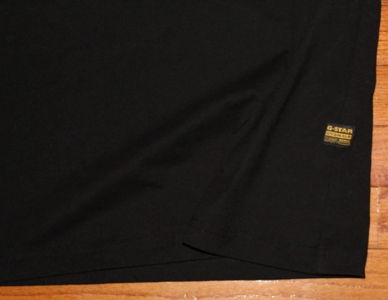 Mens G-STAR ORIGINALS RAW DENIM Graphic Tee BLACK T-Shirt XXL 100% Cotton *3F gallery