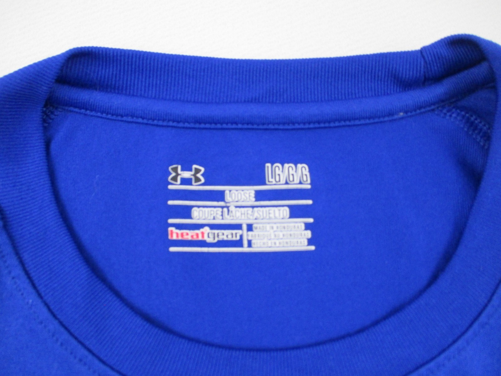 Under Armour Shirt Mens Large Blue Heatgear Athletic Casual Short Sleeve gallery