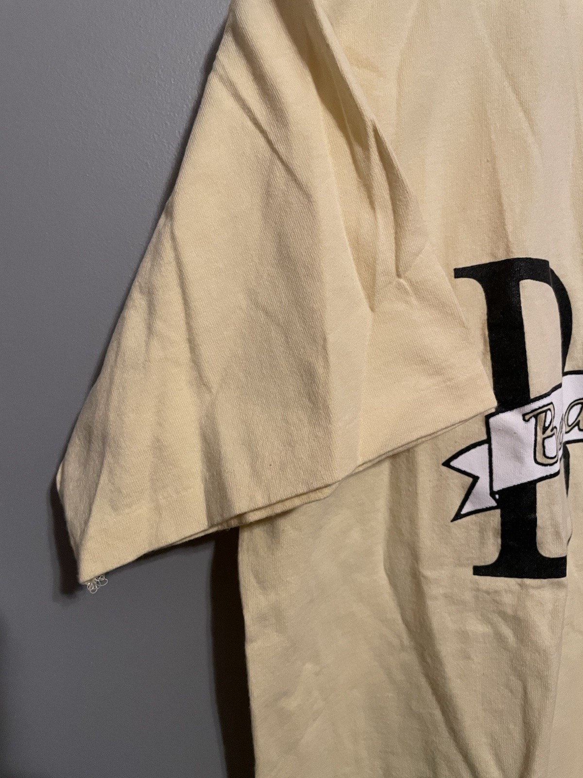 Vintage 90s Beta Sigma Phi Fraternity Yellow T-Shirt Size Large (D418) gallery