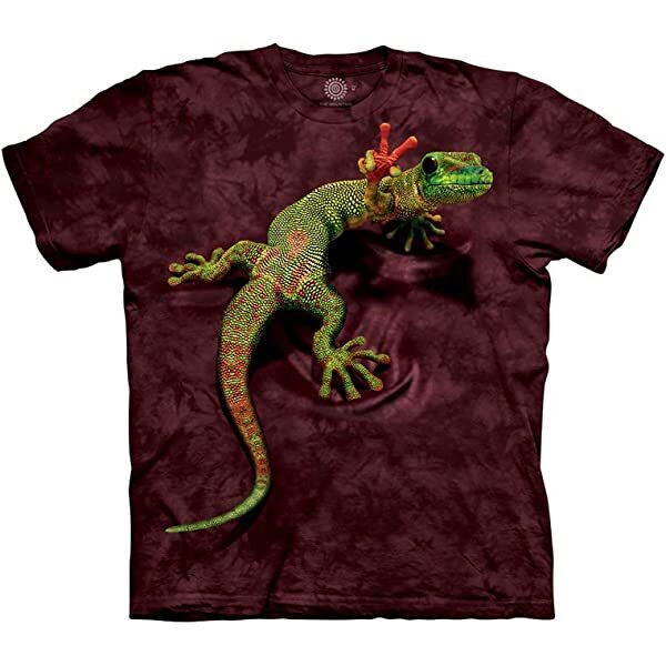 Peace Gecko Lizard Frog Amphibian Reptile Red Cotton Mountain T-Shirt S-XL gallery