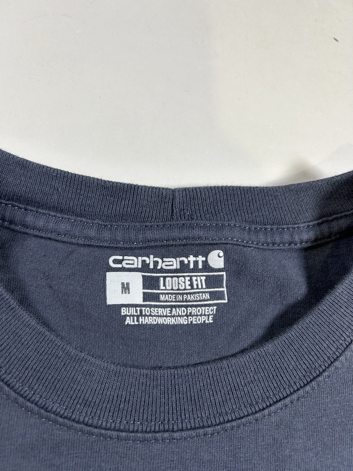 Carhartt Pocket T Shirt Mens Medium Blue Workwear Loose Fit Spring 2025 gallery