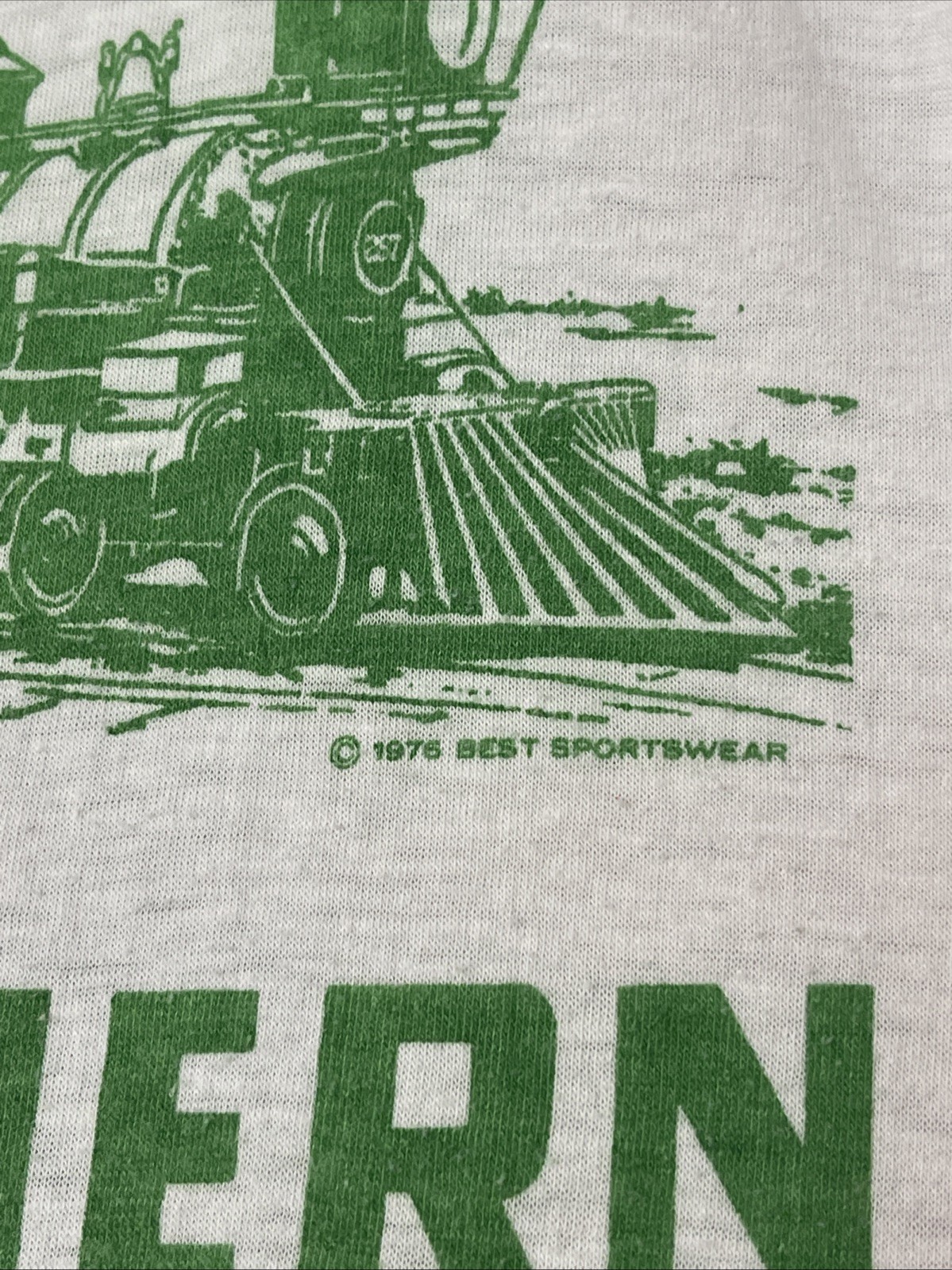 Southern Railway Vintage Single Stitch Tee Shirt Gauzy CSX Railroad Norfolk gallery