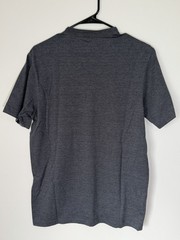 Eddie Bauer Men M Gray V-Neck Short Sleeve T-Shirt