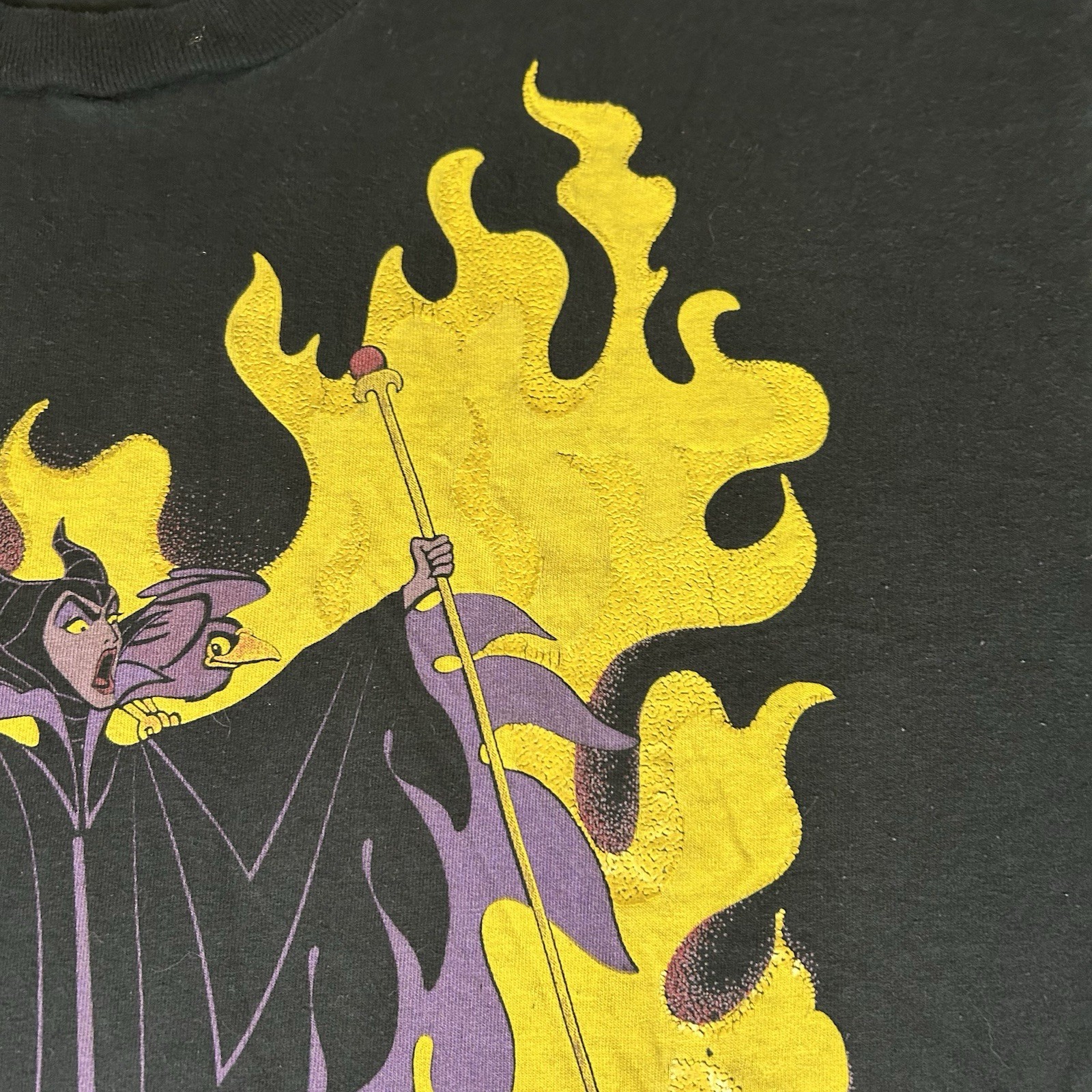 Vintage Disney Design Maleficent T-Shirt OSFA Villains Grail Rare 90s Fits XL gallery