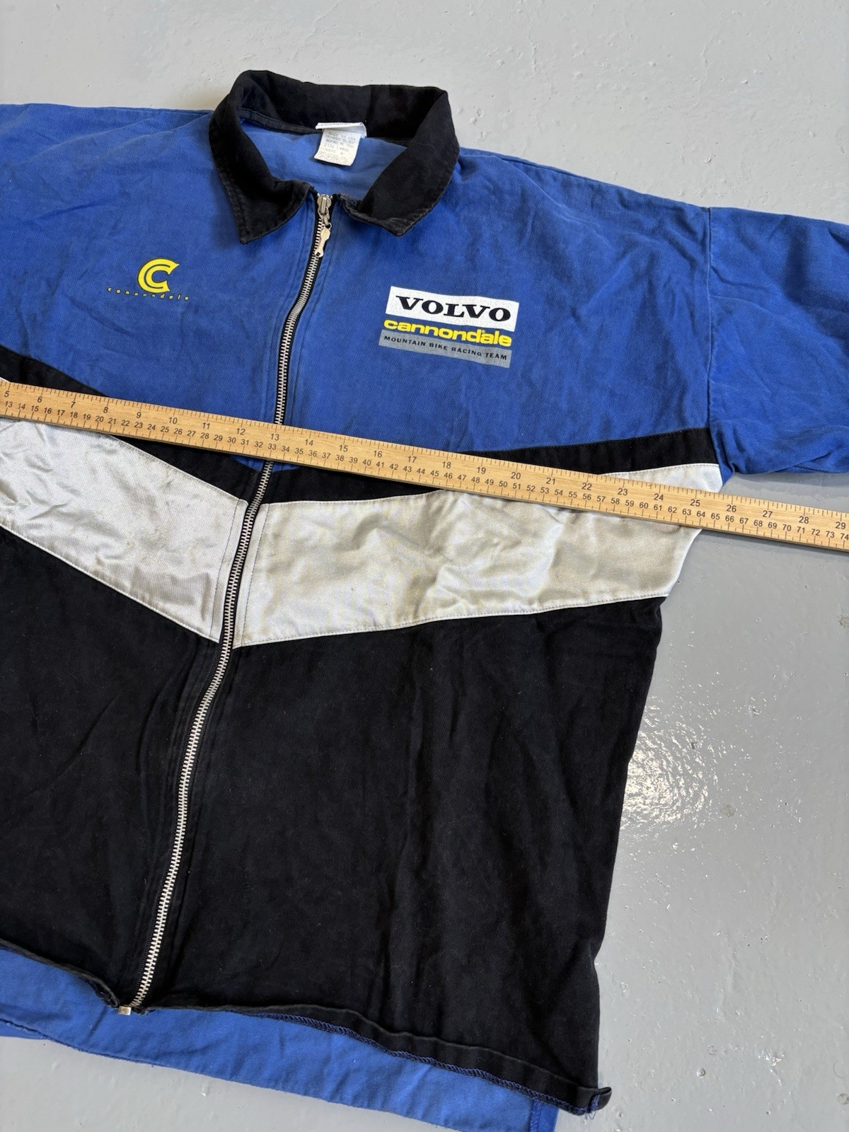 Vintage 90s Volvo Cannondale Mountain Bike Racing Teams Zip up Shirt Men’s Large gallery