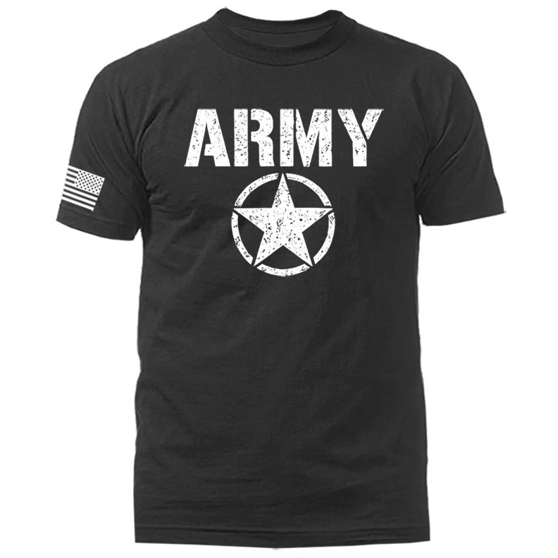 Army Military Patriotic US Flag Veteran Graphic T-shirt gallery