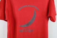 Vtg 80s Mens Medium Spell Out Moonlighting Thunder Road Bike A Thon T-Shirt USA