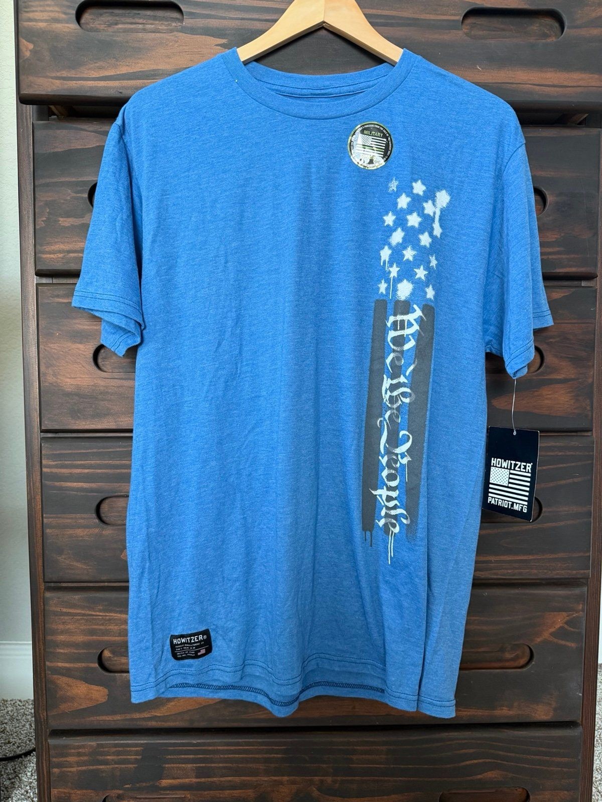 Howitzer Style Men’s T-Shirt Stencil We The People Military Grunt MFG Large