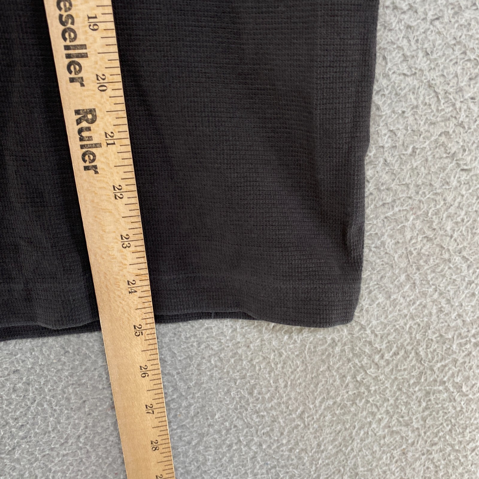 Untuckit Shirt Mens Large Henley Waffle Thermal Gray Pullover Long Sleeve Lumel gallery