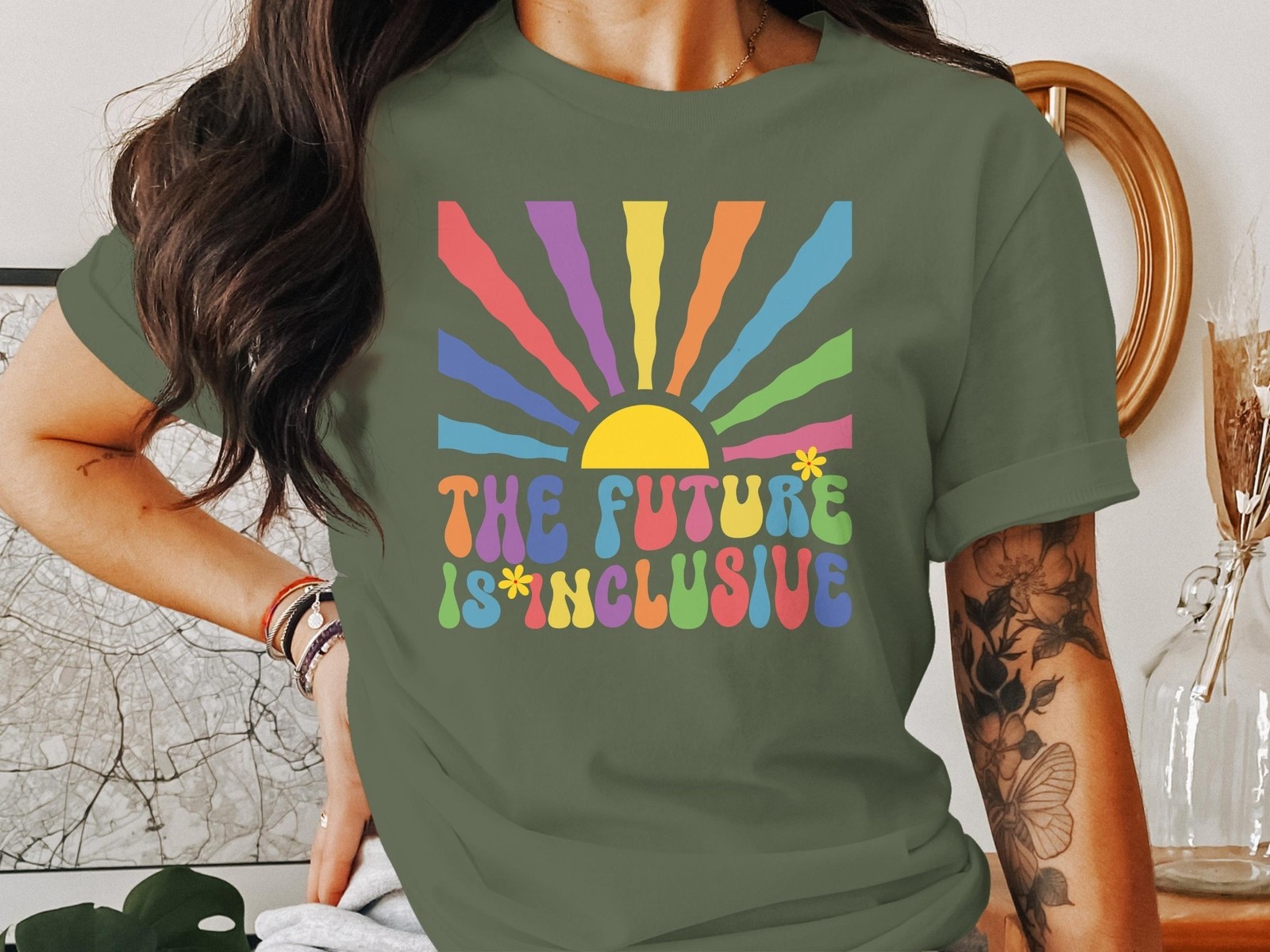 The Future Is Inclusive T-Shirt – Equality, Pride, Diversity Statement Tee gallery