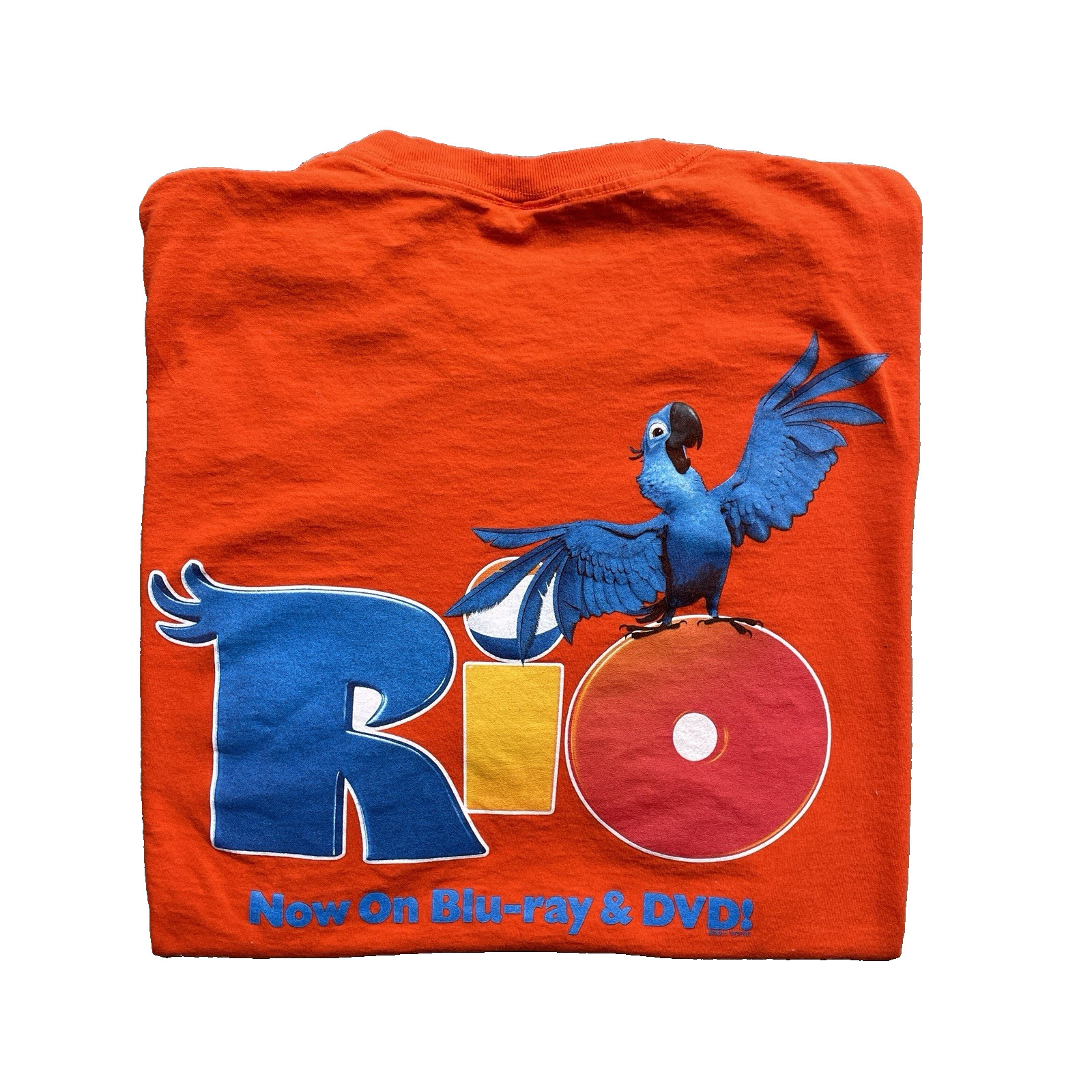 2011 Rio Movie DVD / Blu-Ray Promo T-Shirt Orange Men's XL Regular gallery