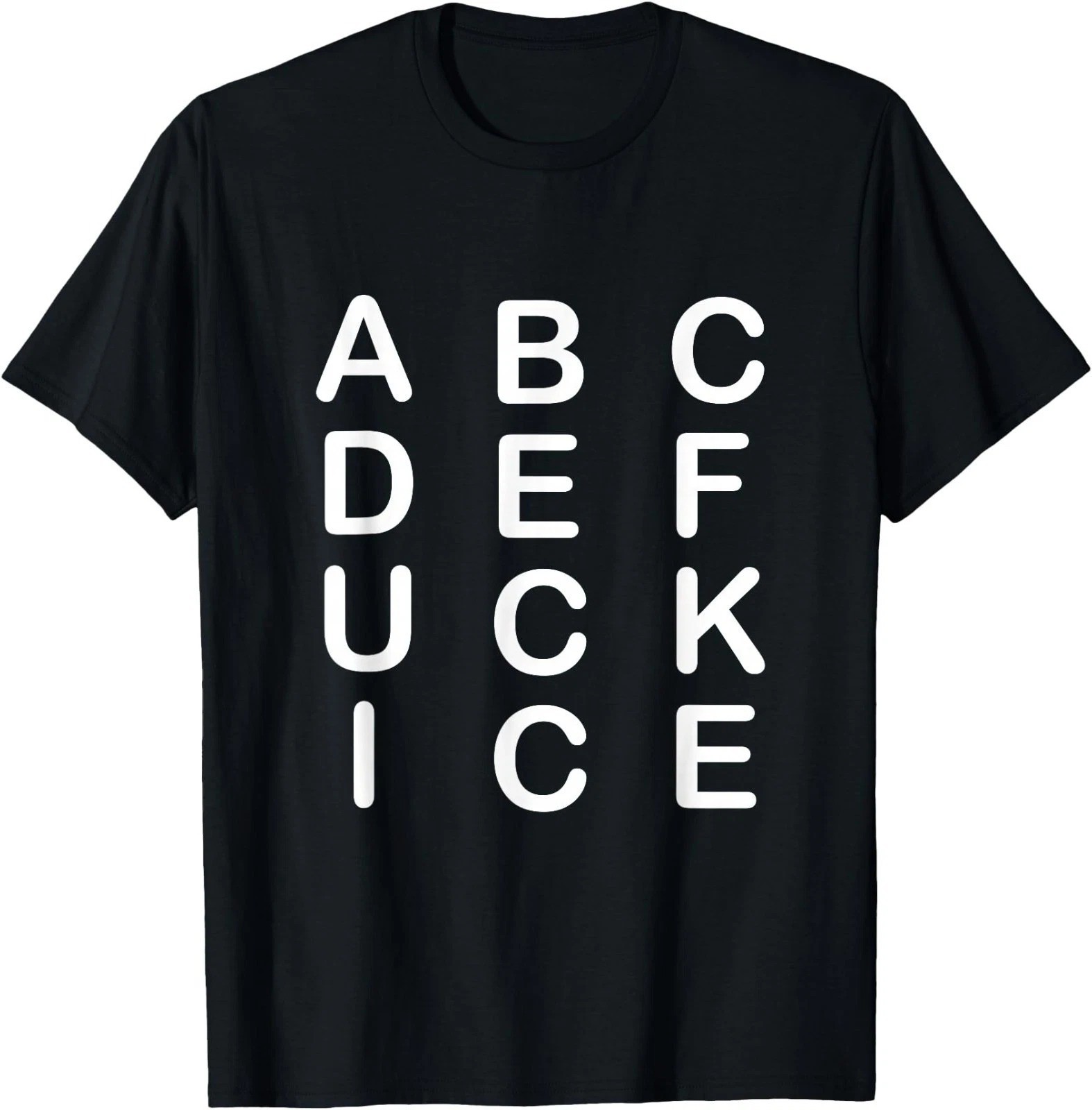 Abcdefuckice Funny Ice Women Men T-Shirt, Gildan 5000 Made In USA