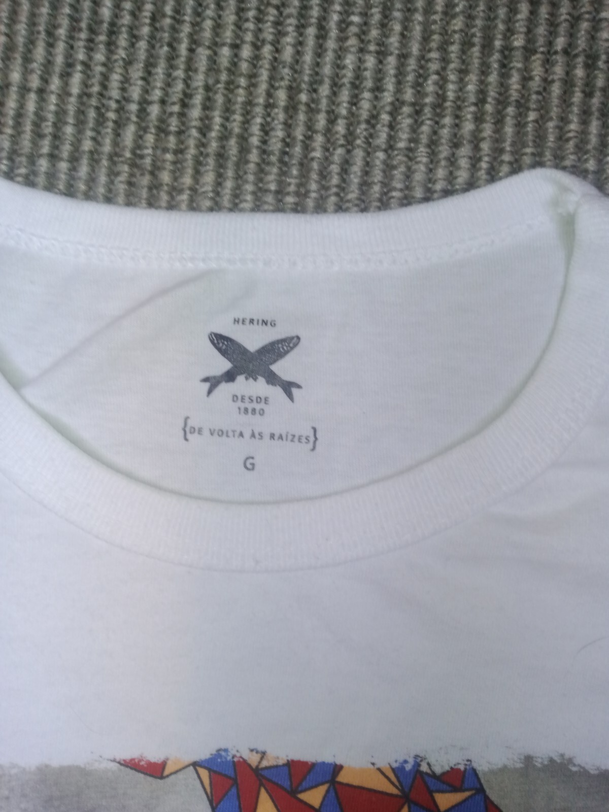 Hering Men's T-shirt White size Large. Tub 11 gallery